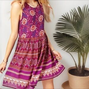 MINK PINK URBAN OUTFITTERS Dress Womens Small Pink/Purple Floral Tank
Sundress